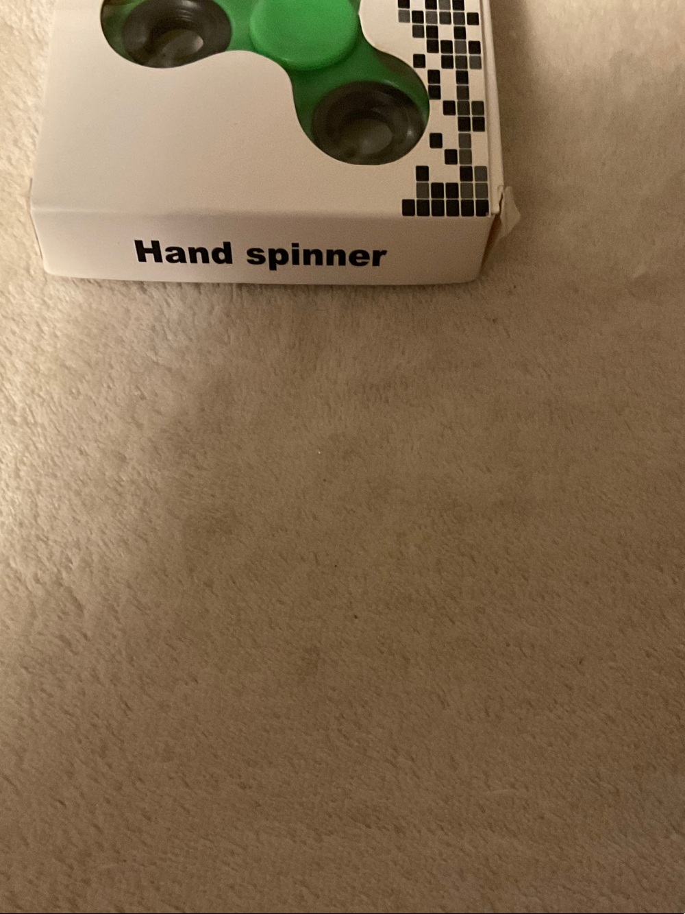 Green Fidget Spinner Hand Toy for Kids - Picture 2 of 2